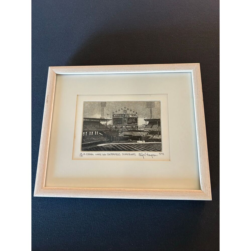 Original Etching of Cominsky Park